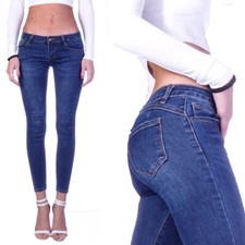 Damen Jeans Röhrenjeans