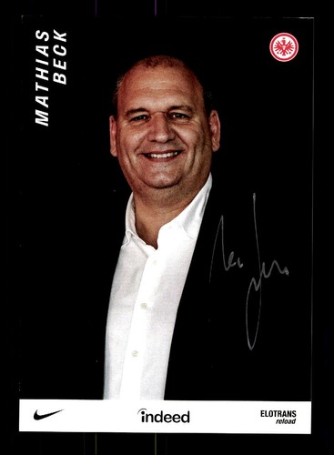 Matthias beck autogrammkarte - beck,