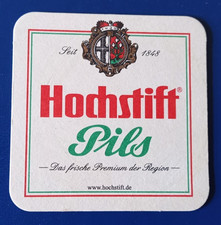Bierdeckel Brauerei Hochstift Pils Fulda - Schwarzer Hahn Landbier Rhön