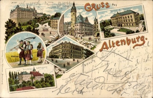 Litho altenburg thüringen - altenburg, in