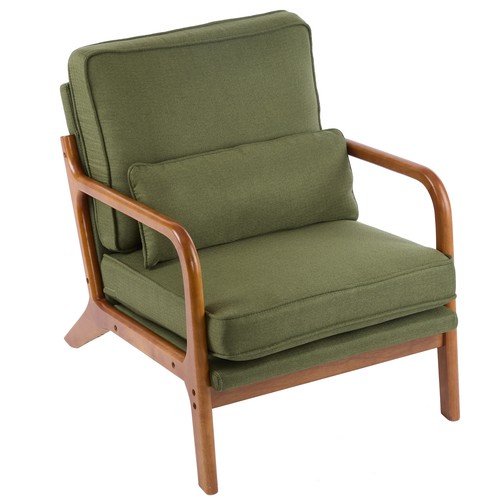 Green upholstered lounge - green,