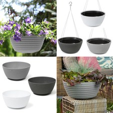 Blumenampel Blumenschale Pflanzschale Hängeampel | 2 Varianten 2 Größen 3 Farben