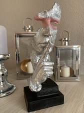 Skulptur Statue Büste Figur Farbe Rosa Silber Edel Luxus Sylt Sansibar NP99€