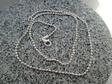 Kugelkette diamantiert geschliffen 925 Sterlingsilber 50 cm 1,8 mm Basiskette