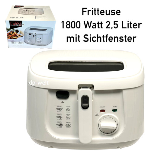 Fritteuse weiß friteuse - 2,5l,