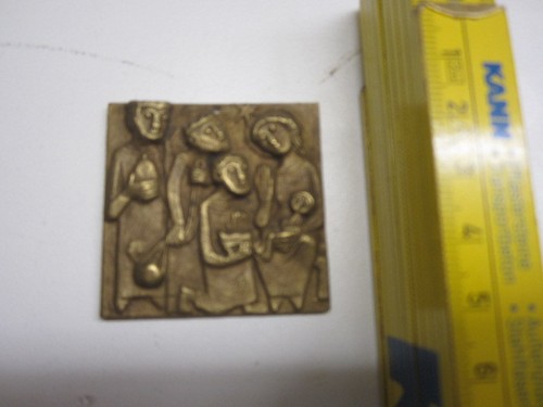 Kleines bronze relief drei - hl.,