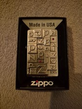 Zippo Feuerzeug Letters Selten