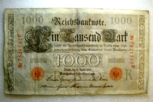 Reichsbanknote 1000 mark - mark,