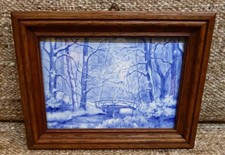 !!!! WESTRAVEN SCHÖNES ALTES KACHELBILD KERAMIK DELFT BLAU !!!!