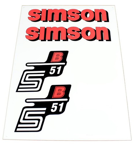 Aufkleber satz für - für, simson