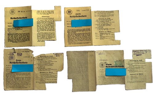 Reichskleiderkarte für - -4.,
