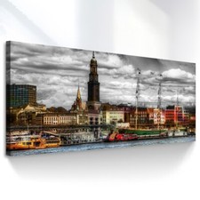 Leinwand bild hamburg städte - leinwand,