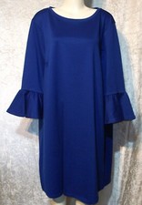 ROCK YOUR CURVES  BLAU EDLES STRETCH TUNIKA KLEID Gr. 50 52