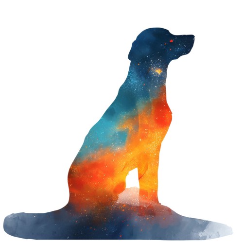 Sticker hund aurora - 2x,