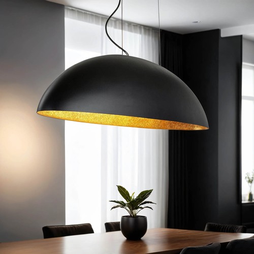 Ovale pendelleuchte schwarz - ovale,