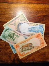 Vietnam – 6 alte Banknoten