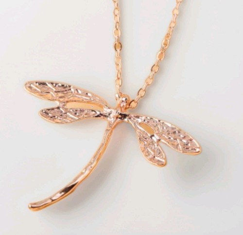 Halskette rosegold libelle - halskette,