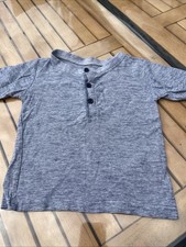 T-Shirt Junge 98 Shirt Blau Gestreift ￼