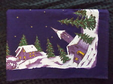 Weihnachten Tischdecke eckig lila grün weiß ca.134cmx192cm/2 Mitteldecken gratis