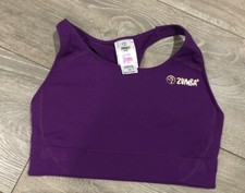 Zumba Lila Blau BH Top Fitness Fitness Fitness Training Beschnitten Jazz Dance Größe XS 6-8