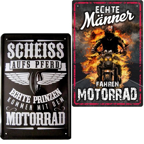 Motorrad biker blechschilder - motorrad,