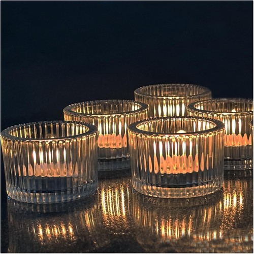 Teelichthalter glas stück - glas, 12