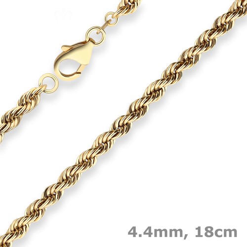 4mm armband kordelkette - 4,4mm,