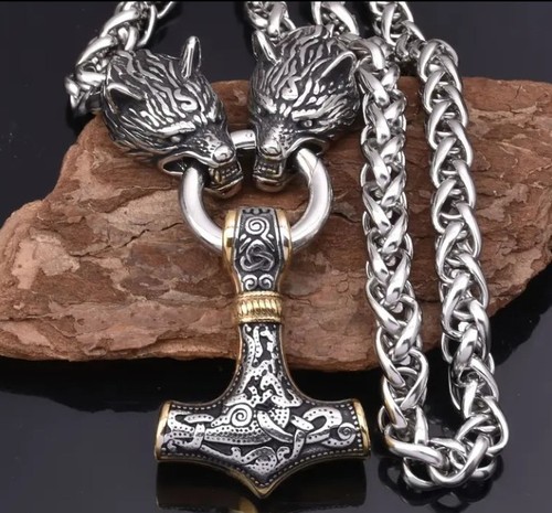 Wolf kopf thor hammer - wolf,