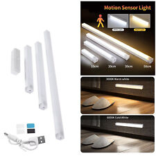 10CM-50CM USB wiederaufladbare LED Schrankleuchte mit PIR Bewegungssensor