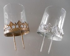 Kerzenhalter mit Glasaufsatz