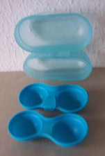 Eier-Transportbox "ZWEI DABEI" von TUPPERWARE, mit Salzfach, blau