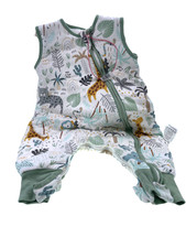 Schlafsack gefüttert mit Beinen /  70 cm / Dschungel