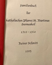 Genealogie Familienbuch kath