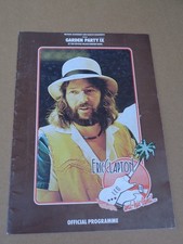Eric Clapton - Garden Party IX 1976 Programme + Ticket (Freddie King)