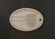 alte Dienstmarke Polizei Baden