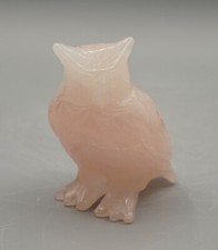 KAUZ EULE UHU aus ROSENQUARZ