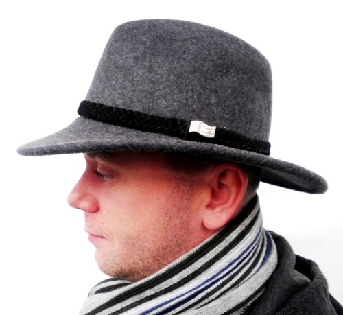 Herren wollhut graumelange - wollhut,