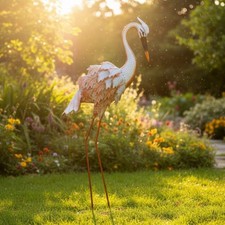 Flamingo Gartenfigur Metall