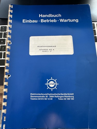 Handbuch autohelm 800m einbau - 800m, einbau-