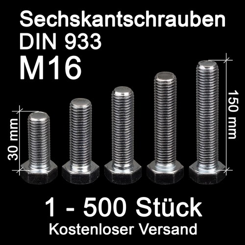 Sechskantschrauben m16 8 - sechskantschrauben,