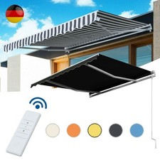 Elektrische Gelenkarmmarkise 3-6m Aluminium Sonnenmarkise Balkonmarkise Markise