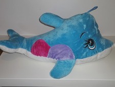 Delfin ? ca. 45 cm türkis weiß pink Plüschtier Stofftier Kuscheltier Plüsch 