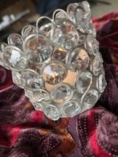 Wie NEU,Kristall Teelichthalter Dekoration,sehr selten,immer in meinem Besitz 