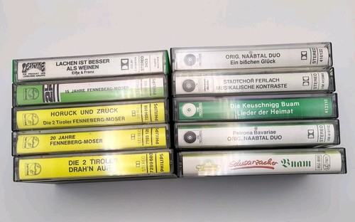 10x volksmusik kassetten - 10x,