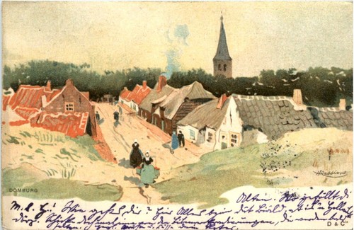Domburg künstlerkarte - domburg,