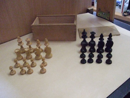 Vintage schachfiguren echt - schachfiguren,