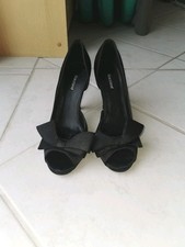 High Heels Stilettos Peeptoes Pumps von Graceland, Gr. 39 schwarz
