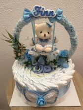 ?Jungen Windeltorte Bärchen?Geschenk zur Geburt Babyshower Taufe Name