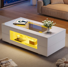 Weiß Hochglanz Couchtisch