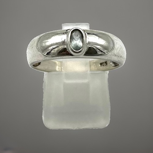 925 silberring aquamarin - 925/-,